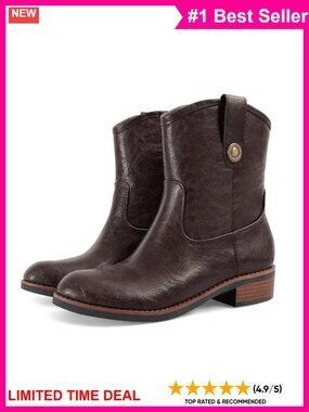 Wide Calf Faux Leather Ankle Booties Side Zip Flat Boots